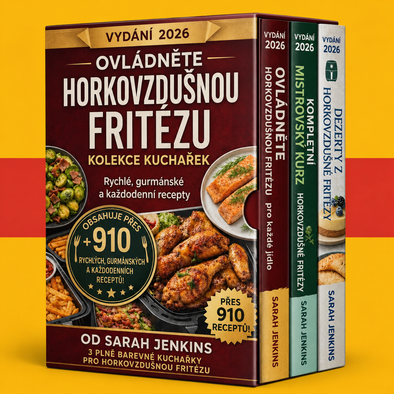 Kuchařka pro horkovzdušnou fritézu pro začátečníky + 2 BONUSY