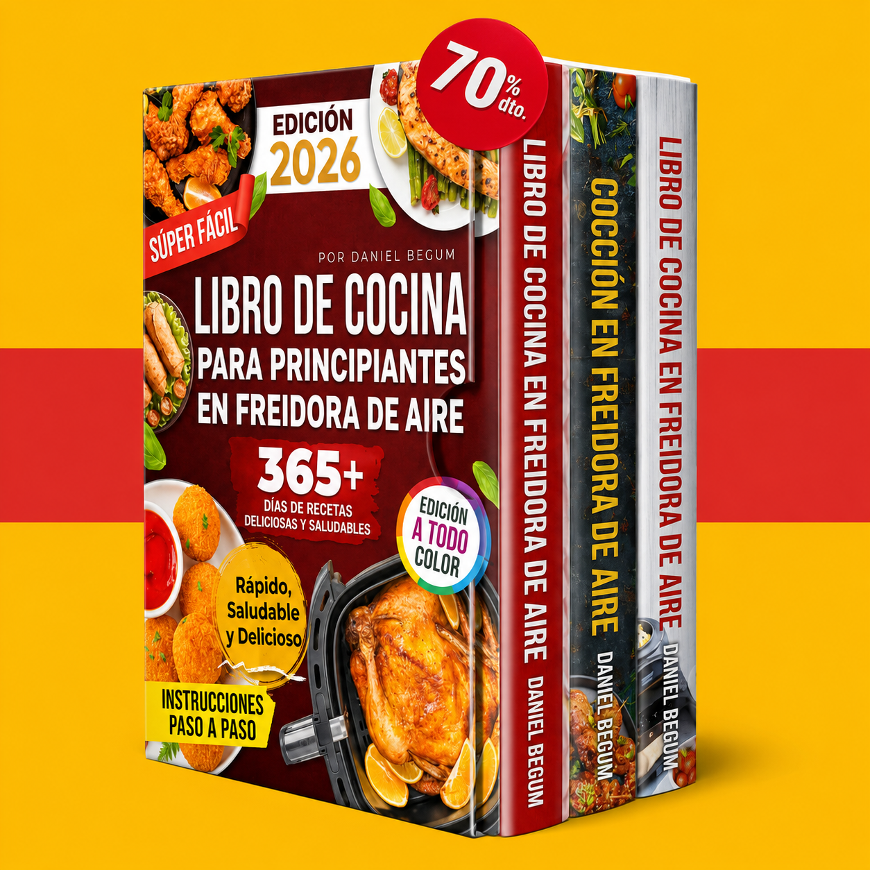 Libro de recetas de freidora de aire para principiantes + 2 BONUS
