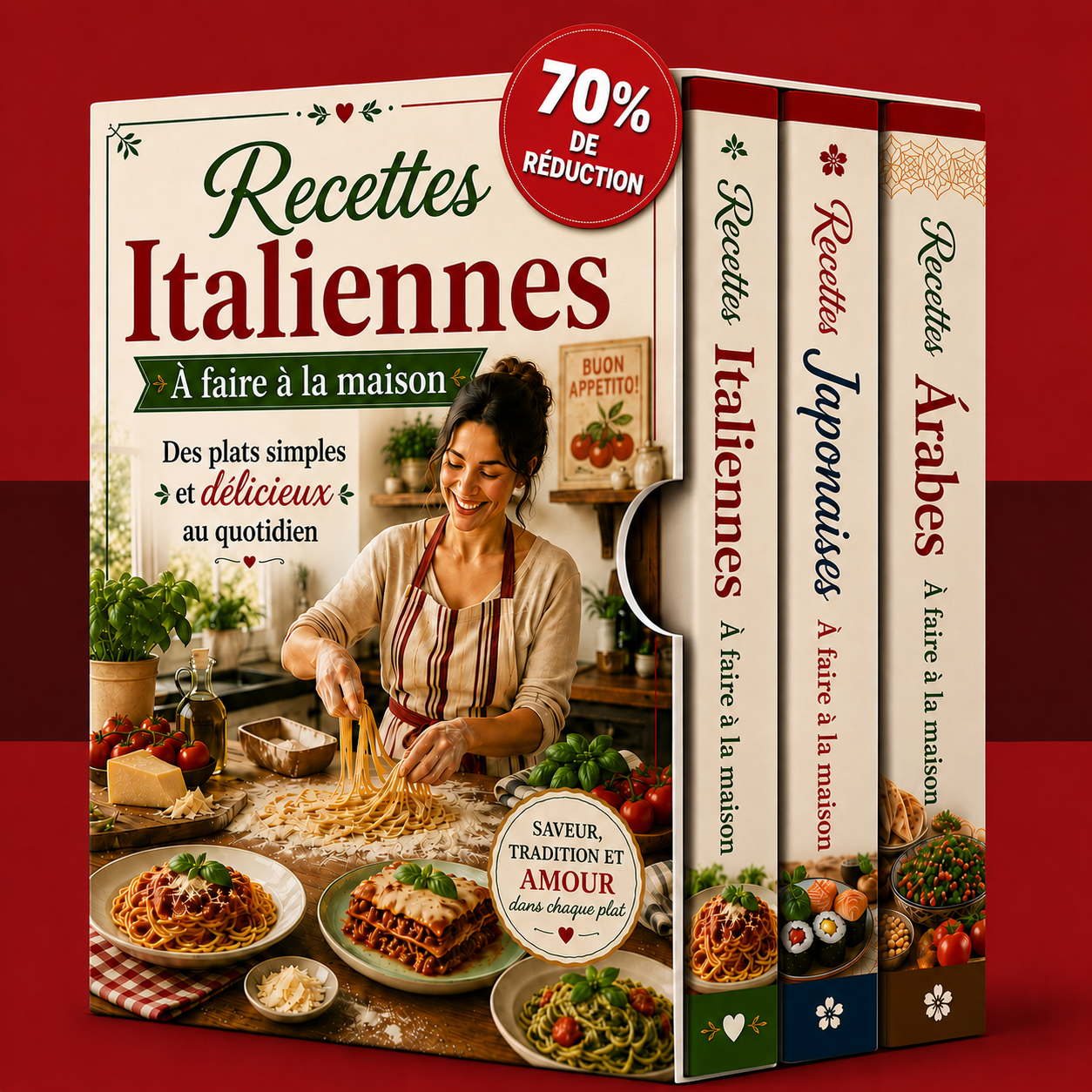 Le guide des recettes italiennes + 2 BONUS