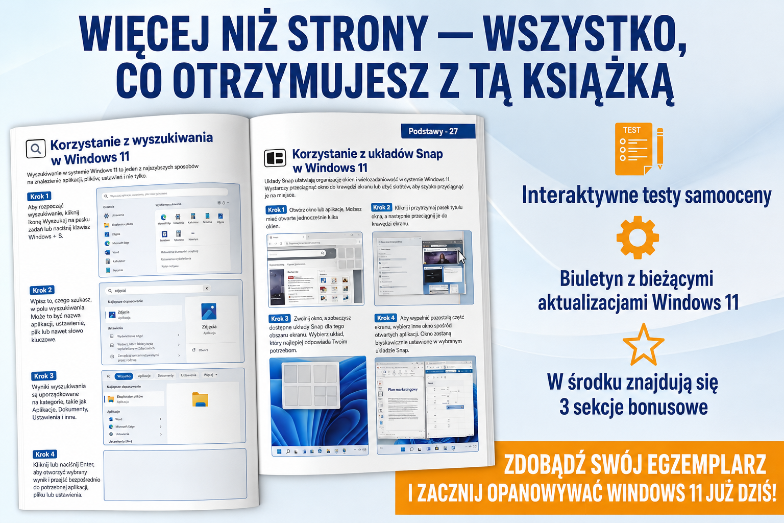 Seniorzy korzystający z Windows 11