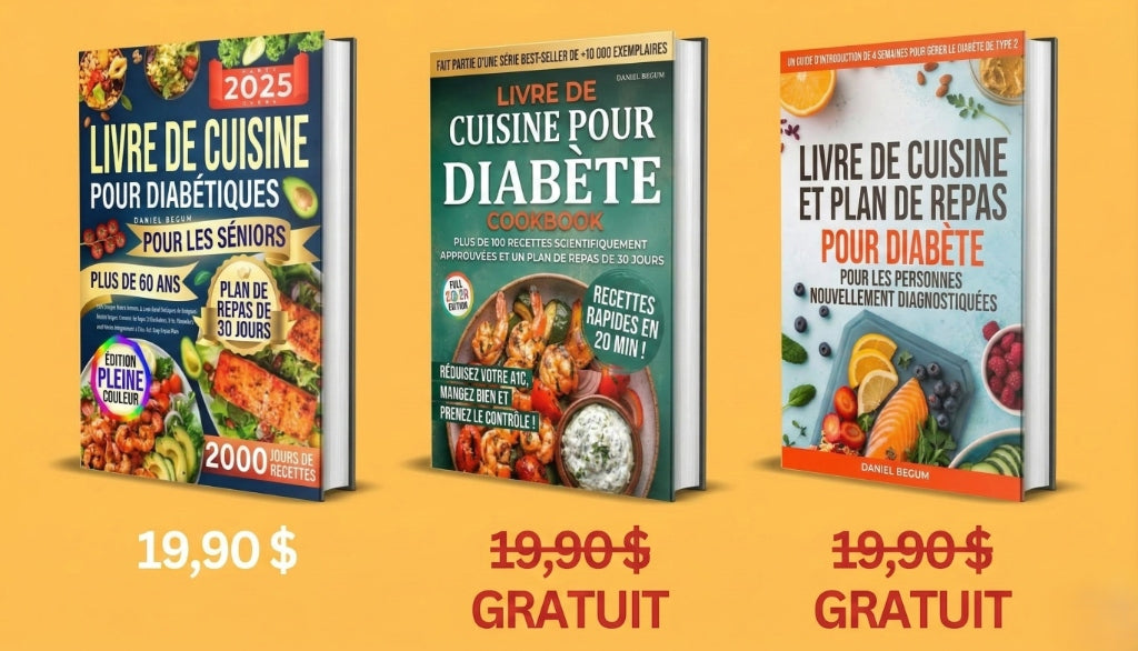 Pack de 3 livres – Régime Diabétique