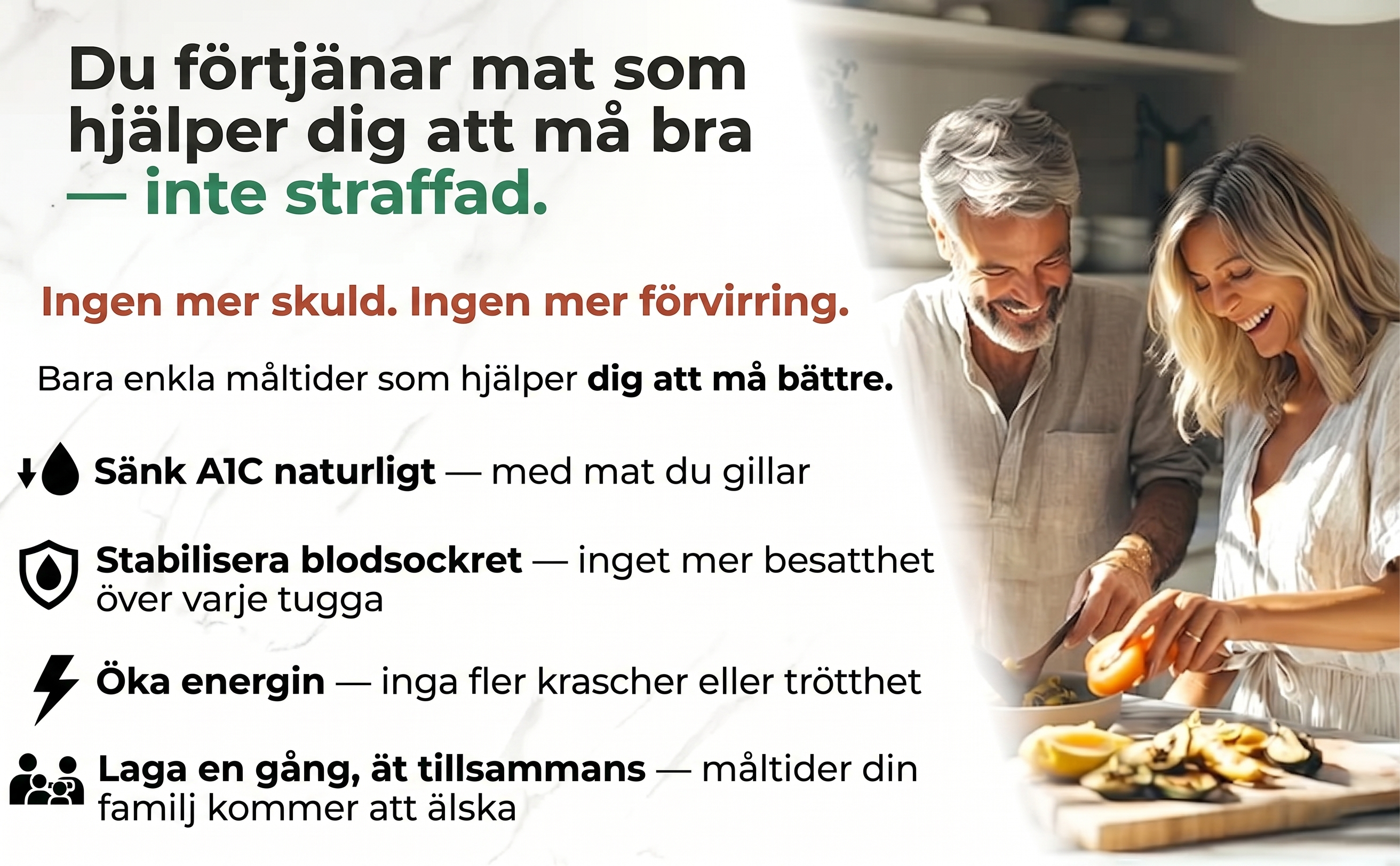 Hälsosam måltid för diabetiker