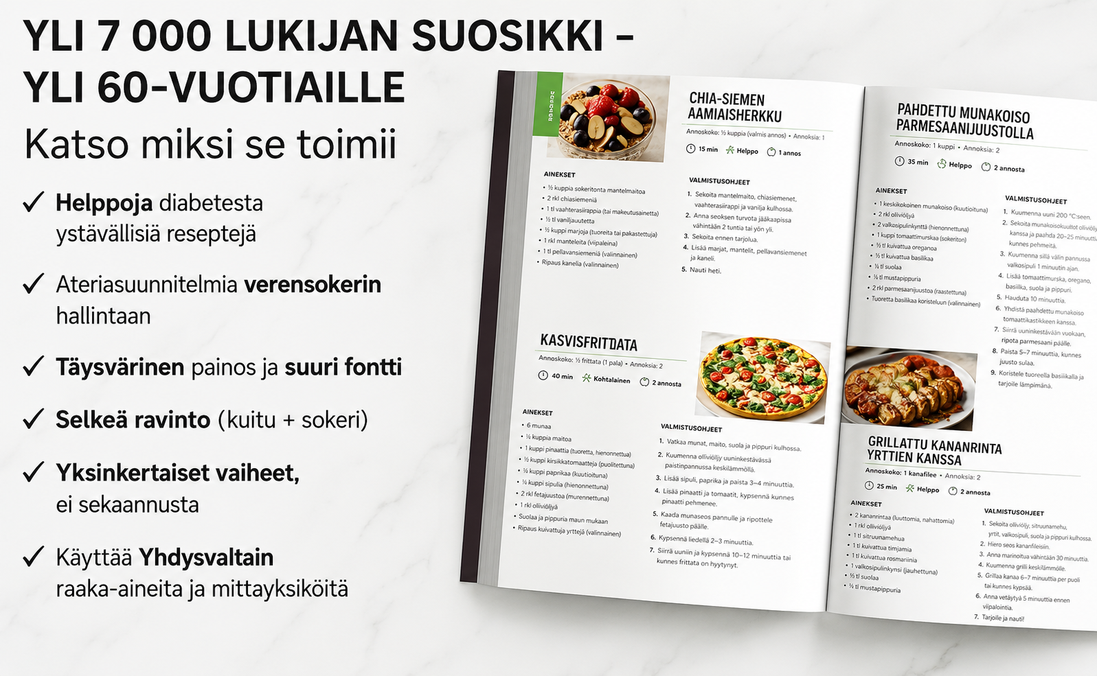 Elämäntapakuva diabetesruokavalioon