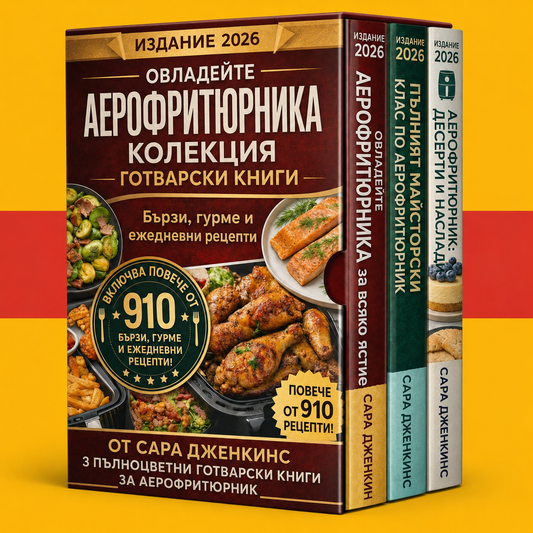 Книга с рецепти за Air Fryer за начинаещи + 2 БОНУСА