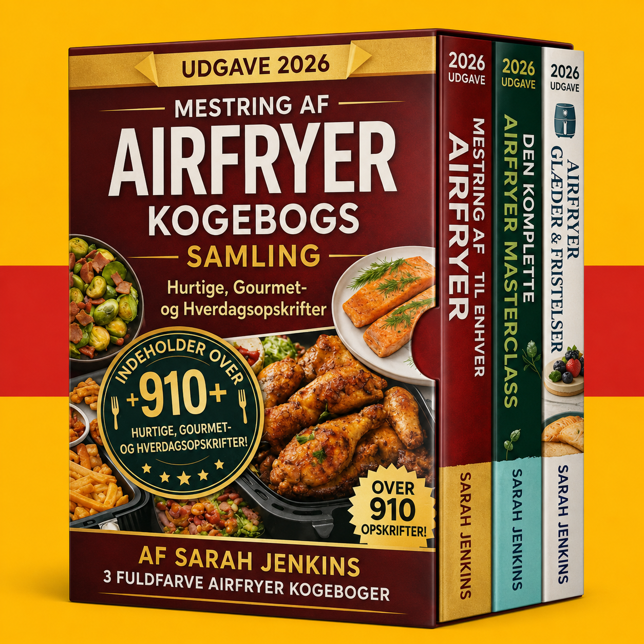 Air Fryer Kogebog for Begyndere + 2 BONUSSER