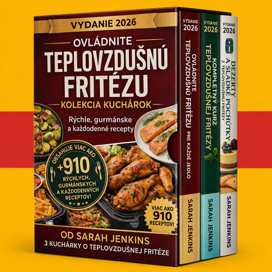 Kniha receptov pre teplovzdušnú fritézu pre začiatočníkov + 2 BONUSY