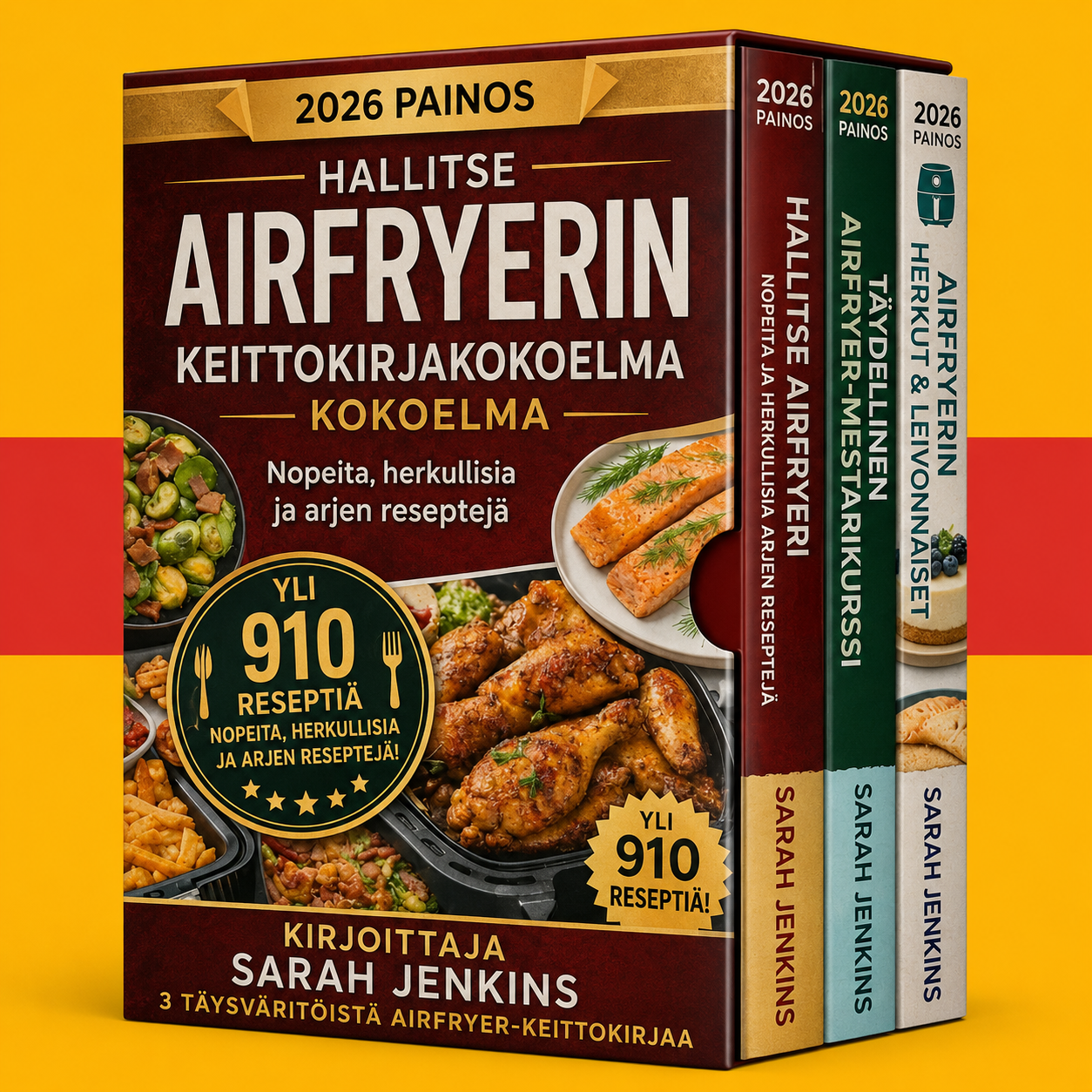 Air Fryer -keittokirja aloittelijoille + 2 BONUSTA