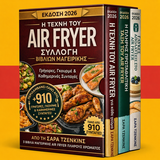 Βιβλίο συνταγών Air Fryer για αρχάριους + 2 BONUS