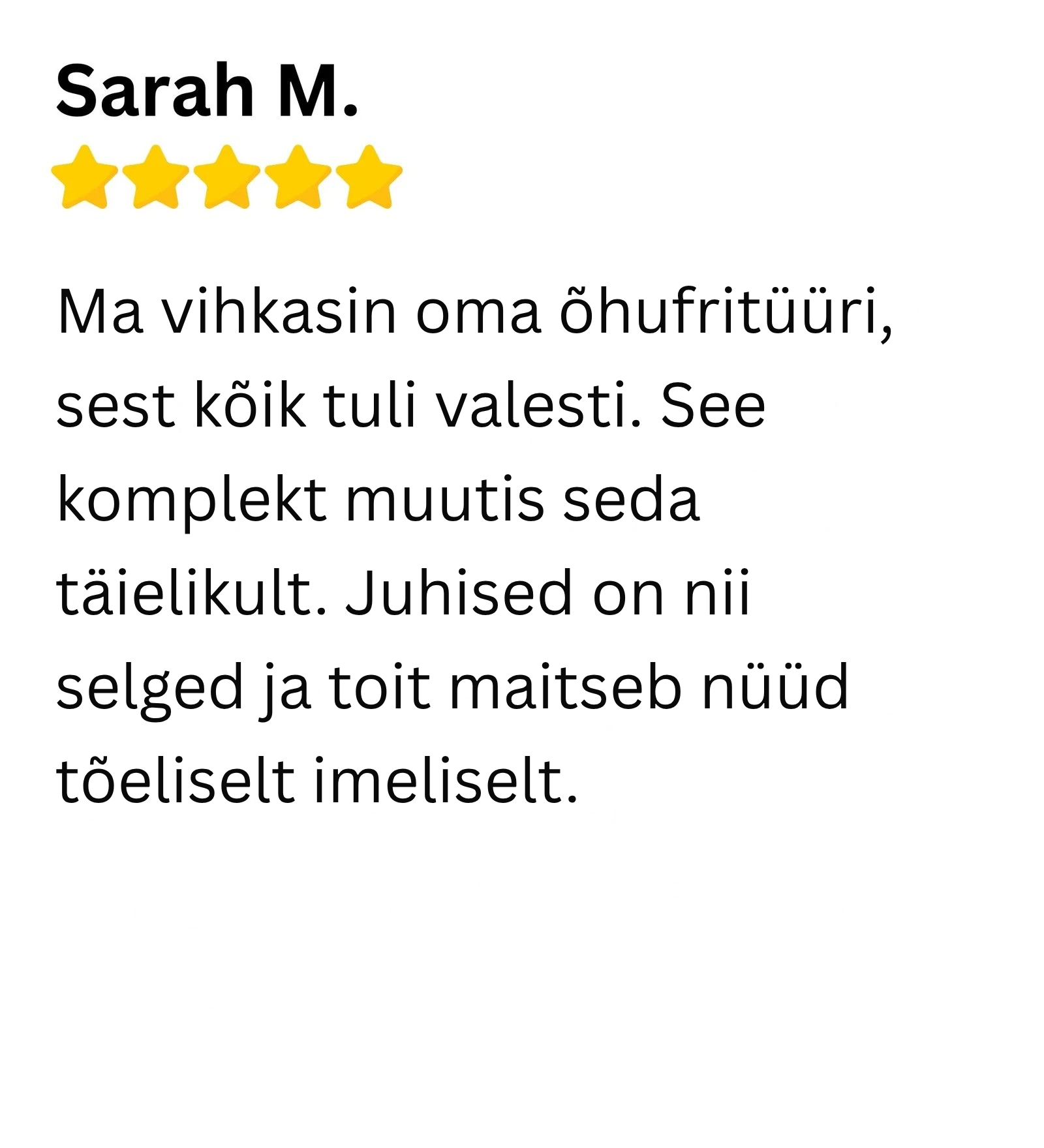 Customer review 2