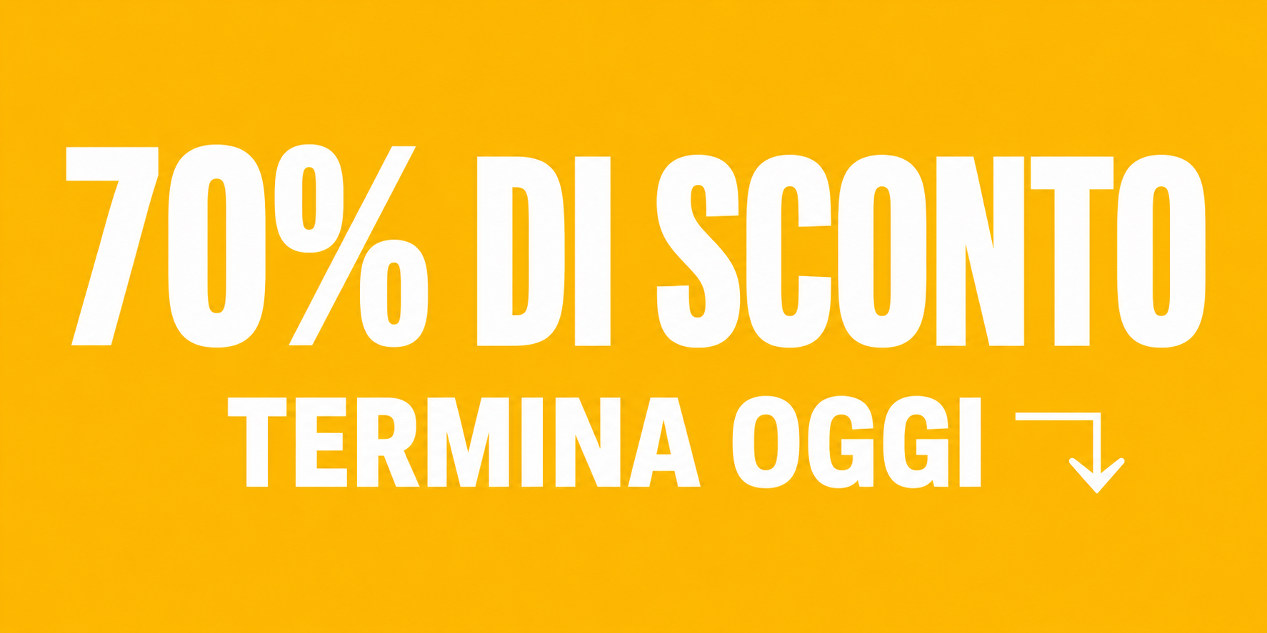 70% off banner