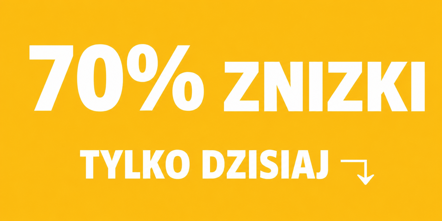 70% off banner