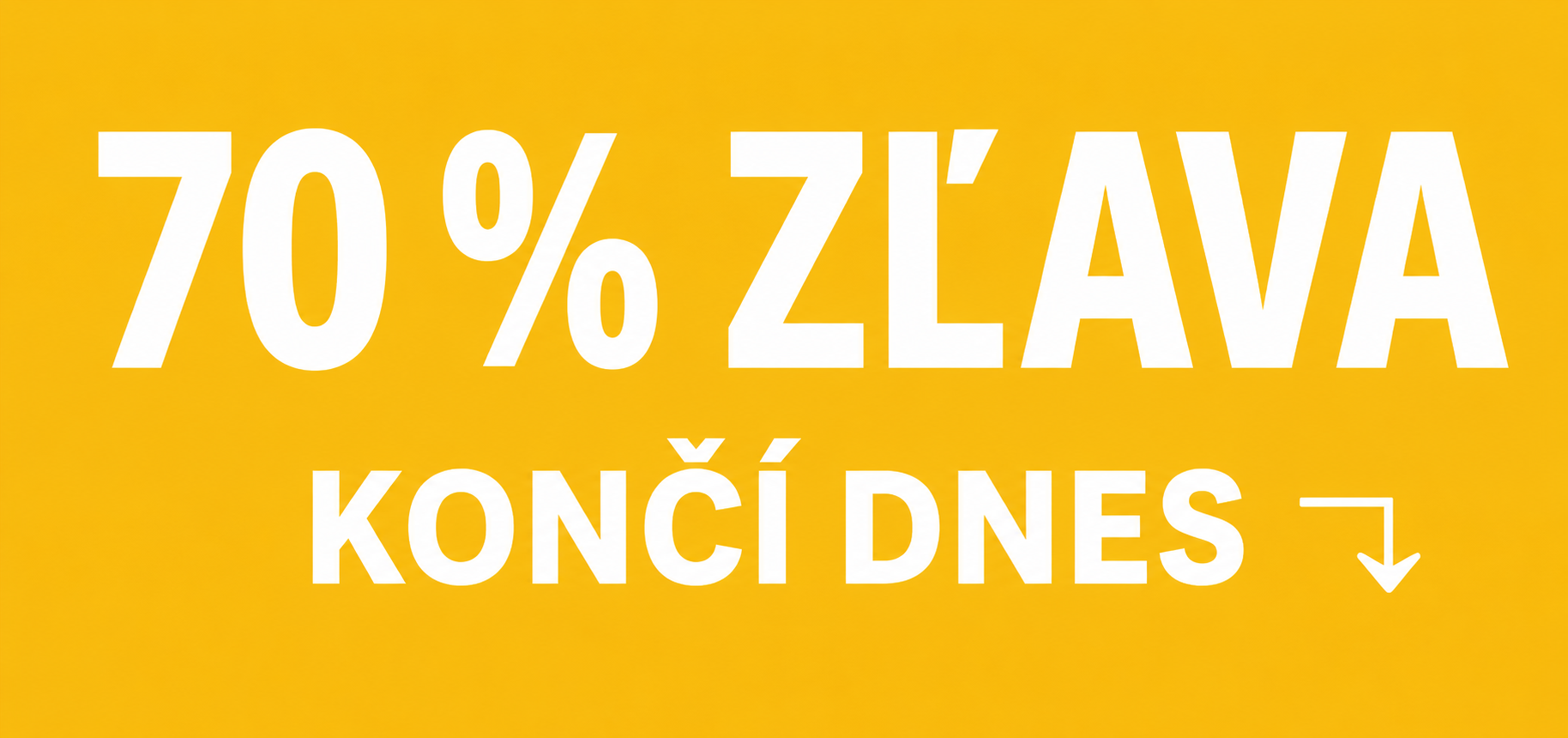 70% off banner