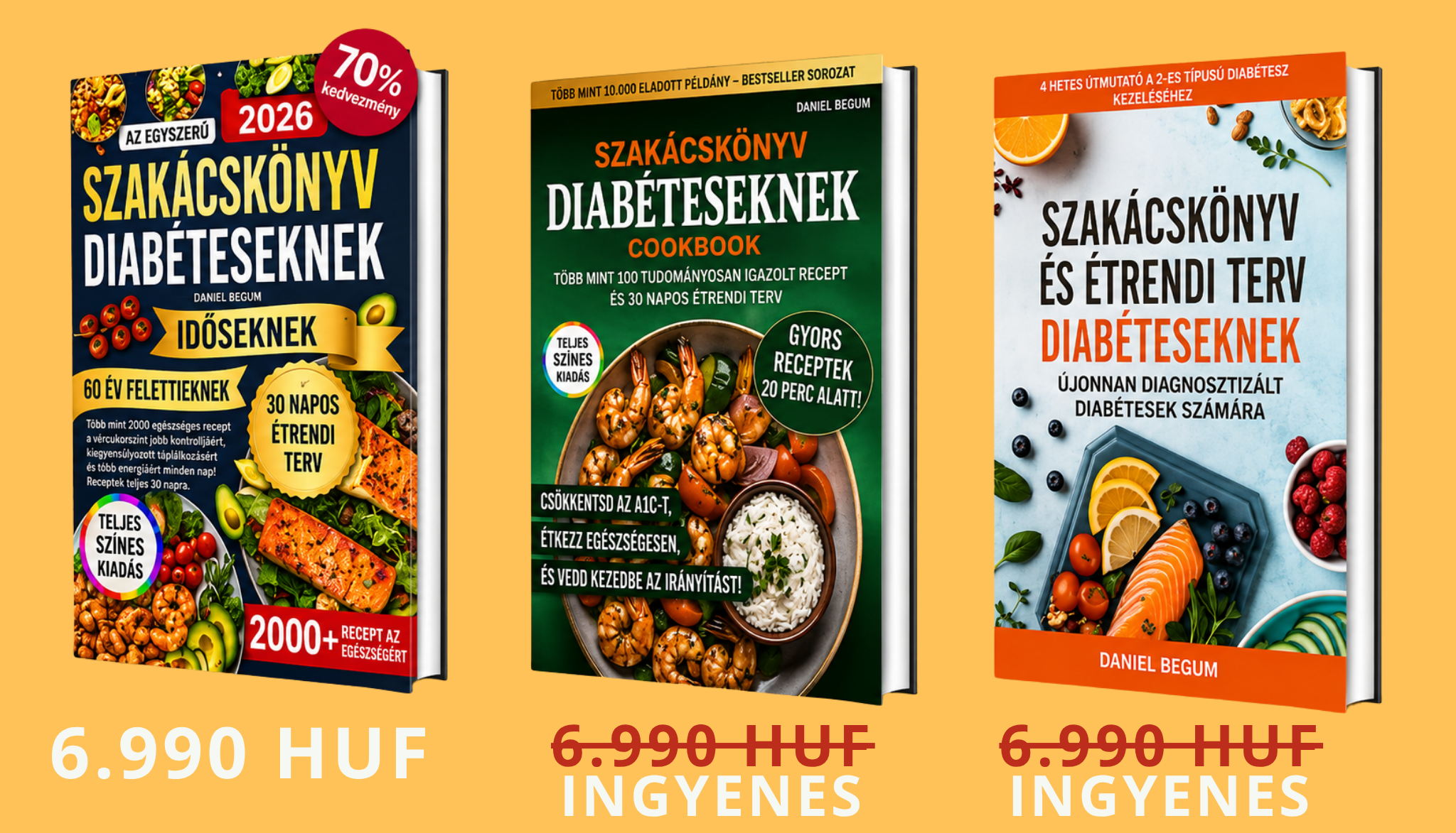 3 könyves csomag – Diéta cukorbetegeknek