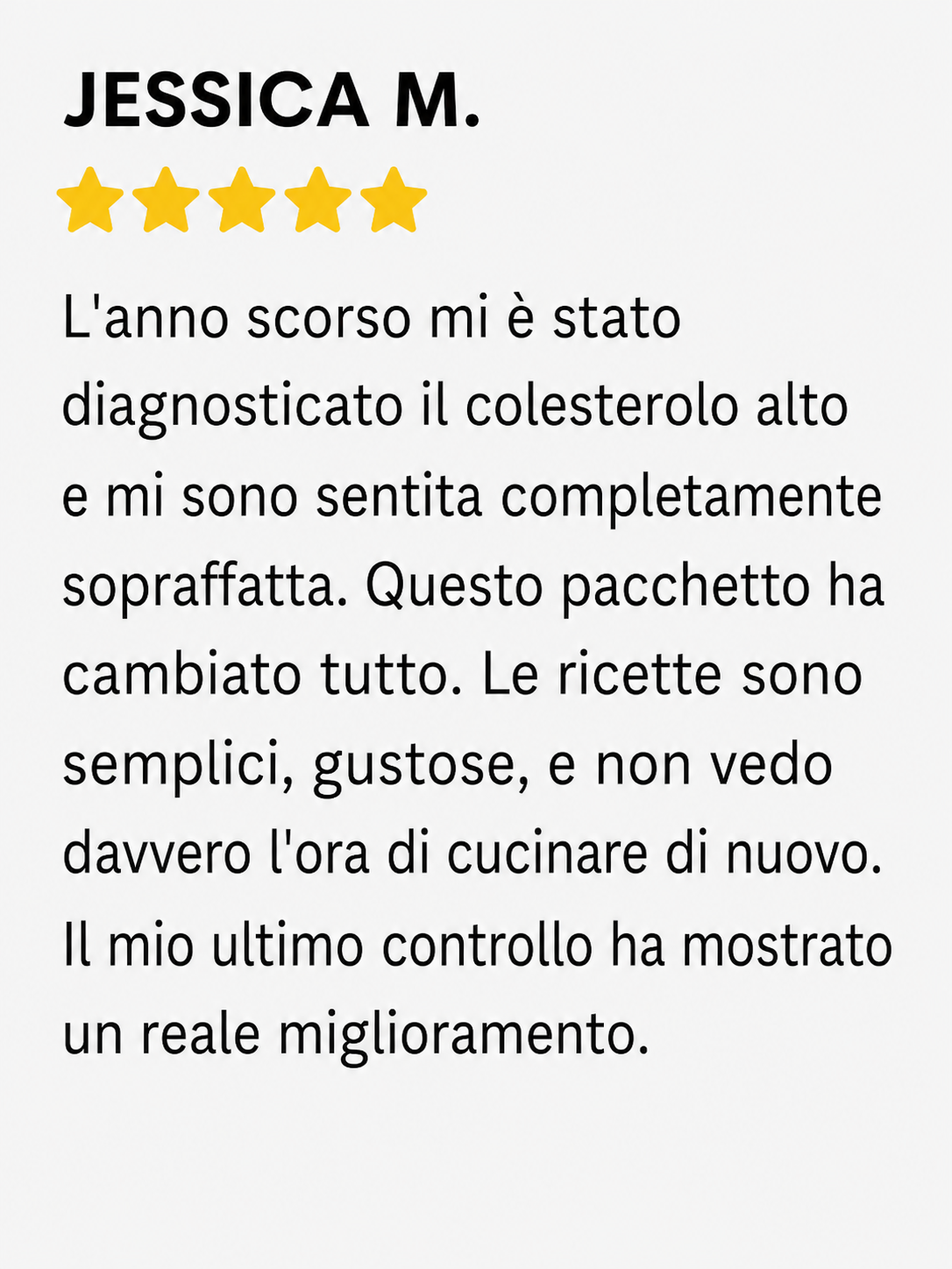 Recensione cliente 1