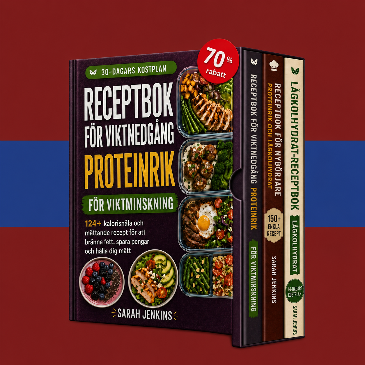 Det ultimata paketet: Recept med hög proteinhalt, lågkolhydrat + 2 BONUSAR