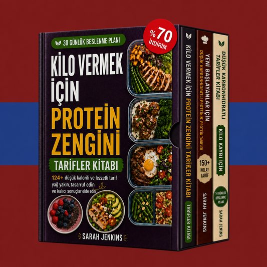 Mükemmel paket: Yüksek proteinli, düşük karbonhidratlı tarifler + 2 BONUS