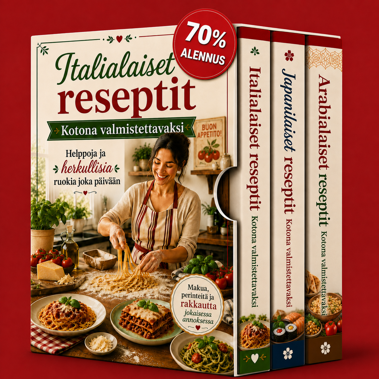 Opas italialaisiin resepteihin + 2 BONUSTA