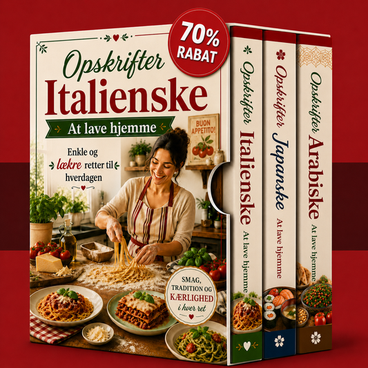 Verdens smagsoplevelser: italiensk, japansk og arabisk.