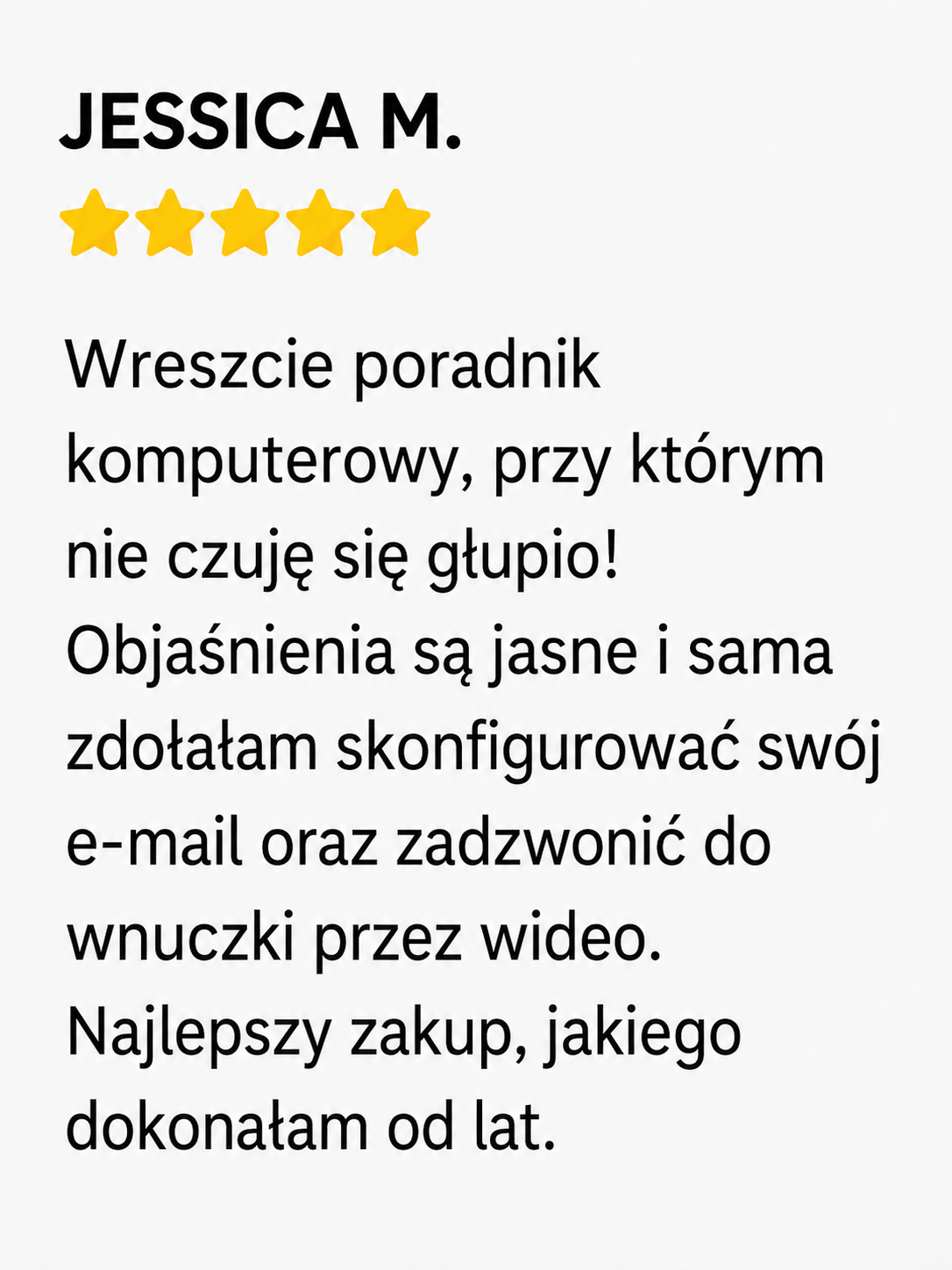 Opinia klienta 1
