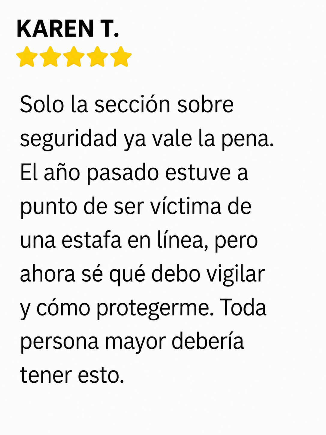 Opinión del cliente 3