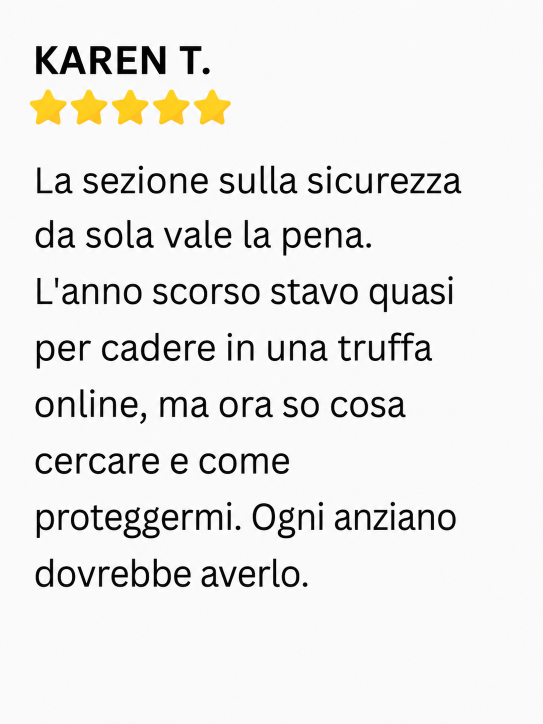 Recensione cliente 3
