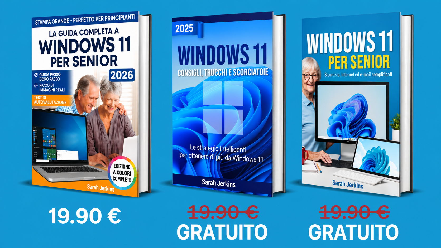 Pacchetto di 3 libri