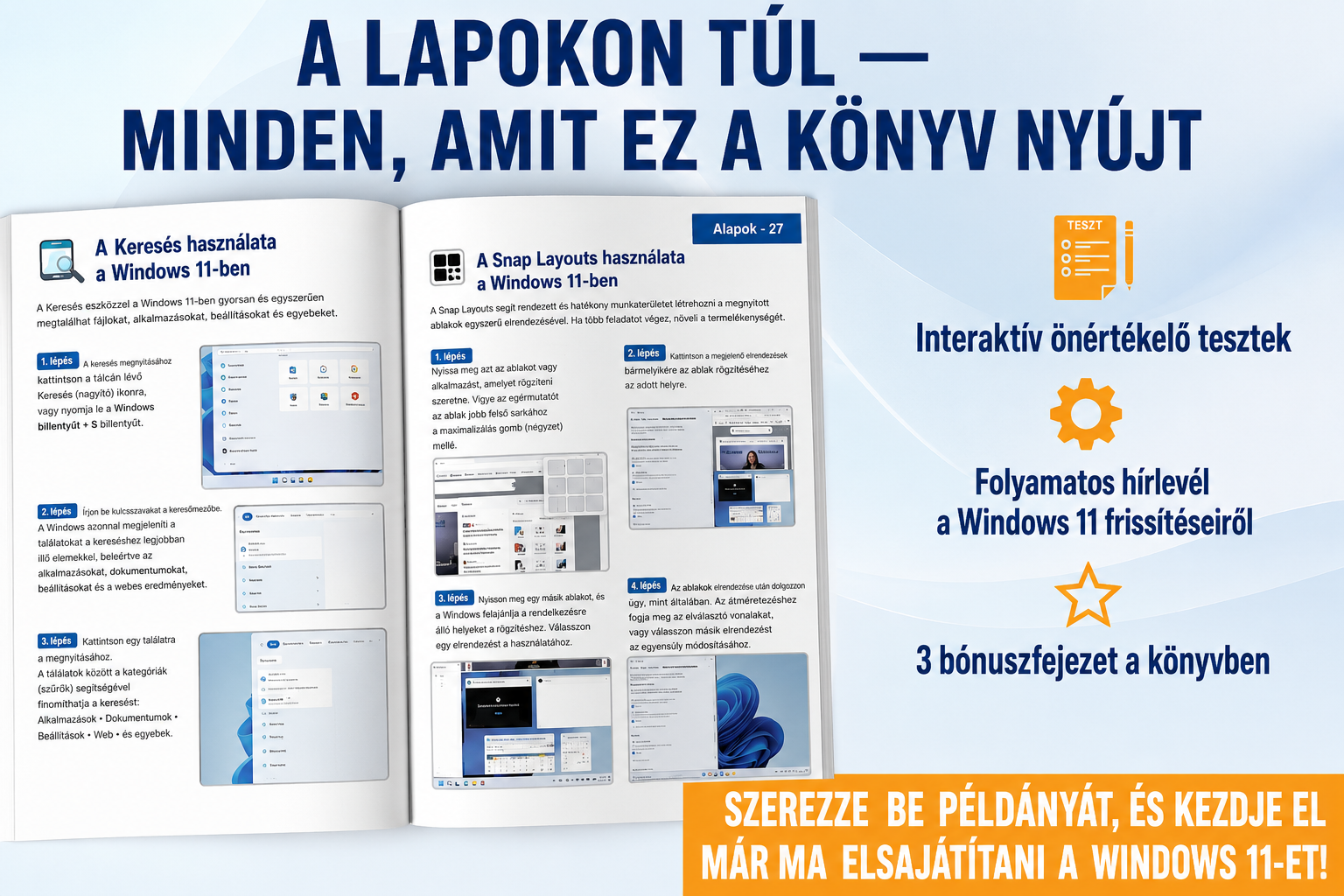 Idősek Windows 11-et használnak