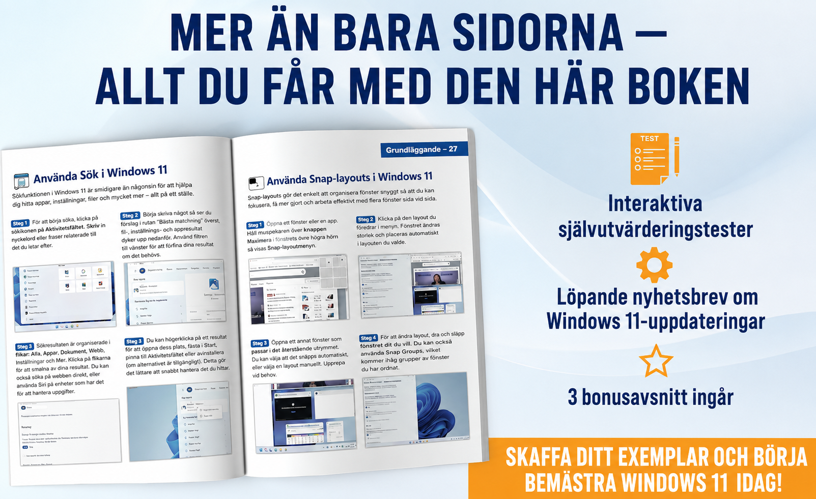 Seniorer som använder Windows 11